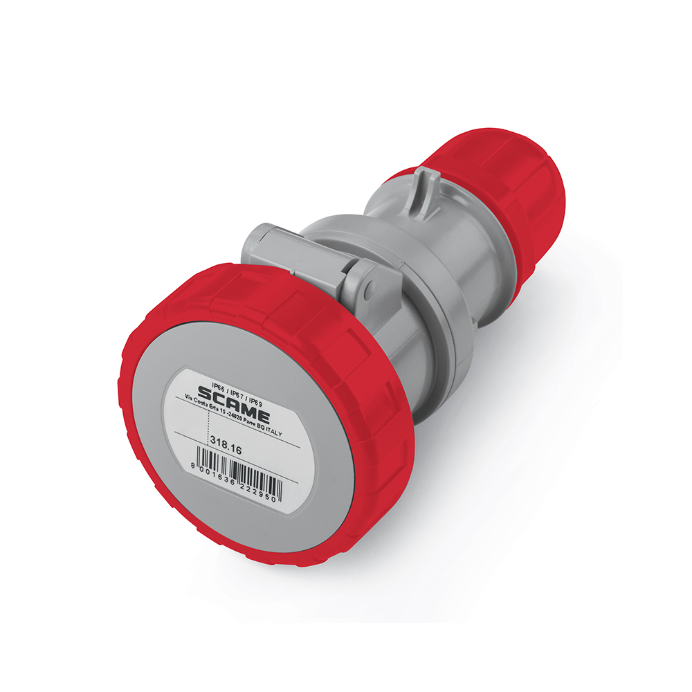 Priza mobila, 5x16A, 400V, Scame 318.1647