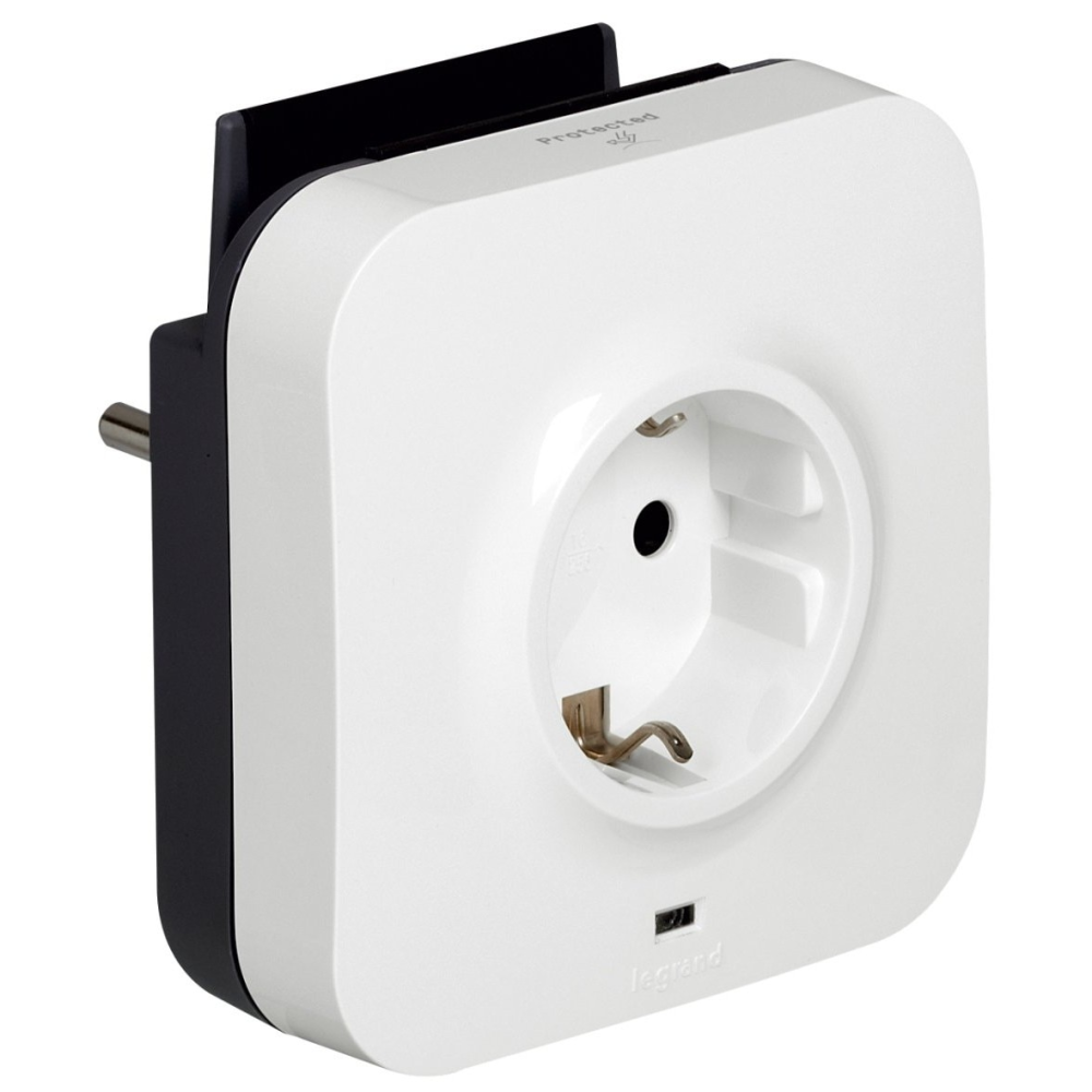 Priza perete Legrand 694671, cu incarcator 2xUSB, 1A, 5V