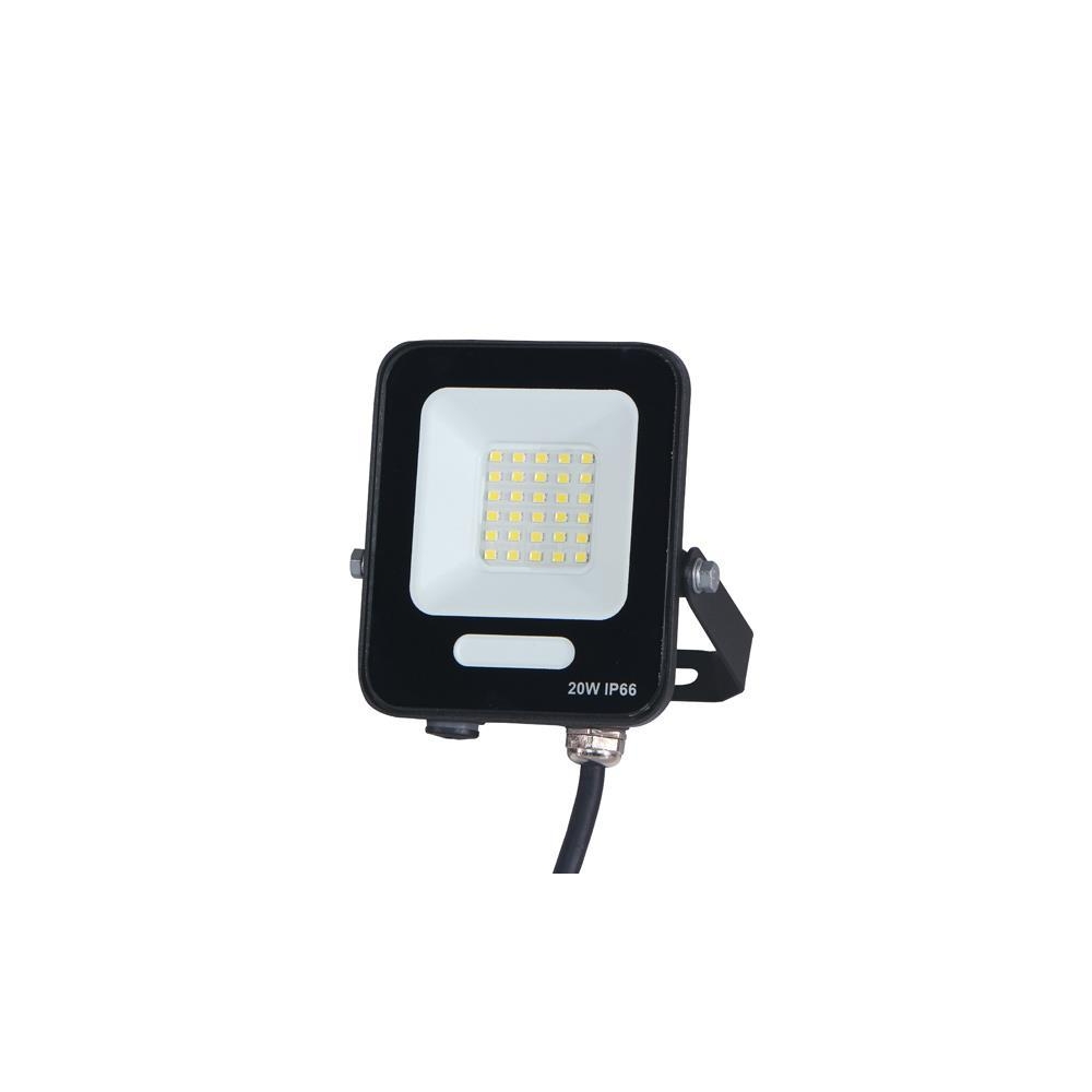Proiector LED, 20W, SMD, 2400LM, 6500K, IP66, negru, Eurolamp, 147-69003