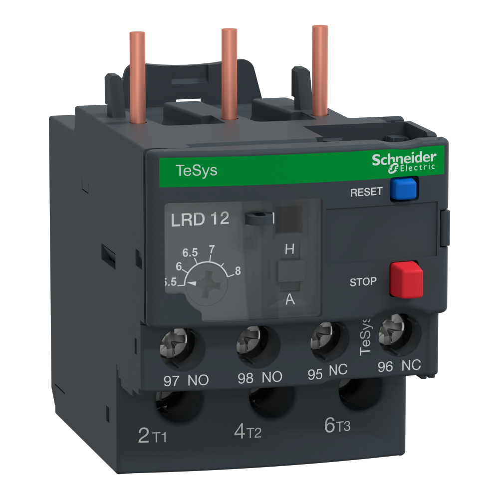 Releu suprasarcina termica motor Tesys, 5.5-8A, Clasa 10A, LRD12, Schneider
