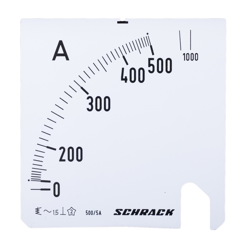 Scală 96x96mm, 500/1000/5A, AC, Schrack MGS59500-A