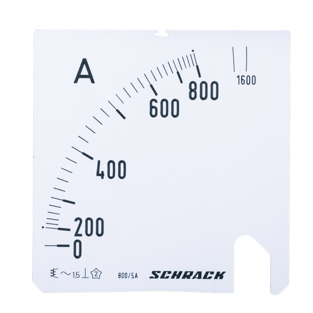 Scală 96x96mm, 800/1600/5A, AC, Schrack MGS59800-A