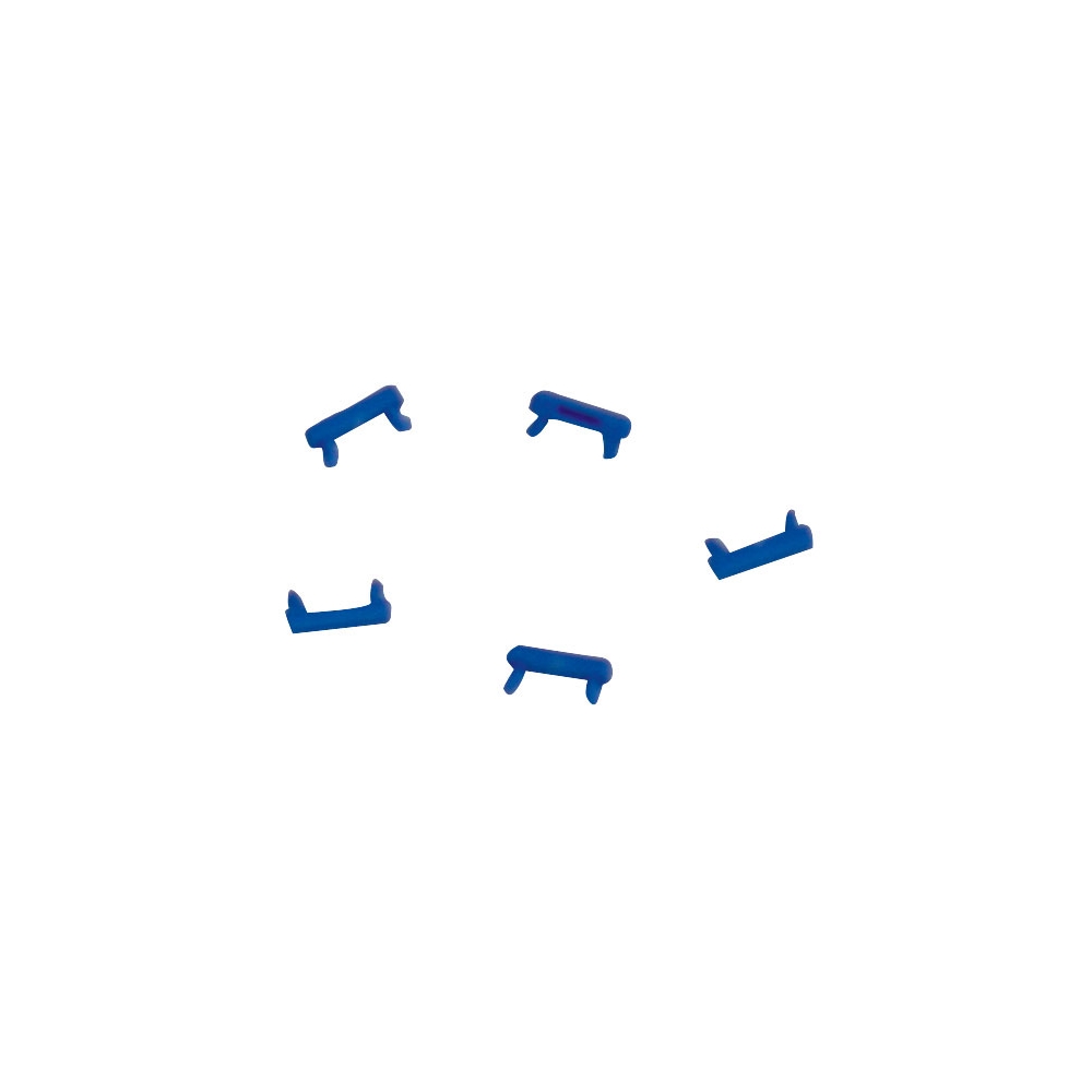 Set placuta marcare albastru Patchcord cu LED (100 buc), HLEDCLIPB-, Schrack