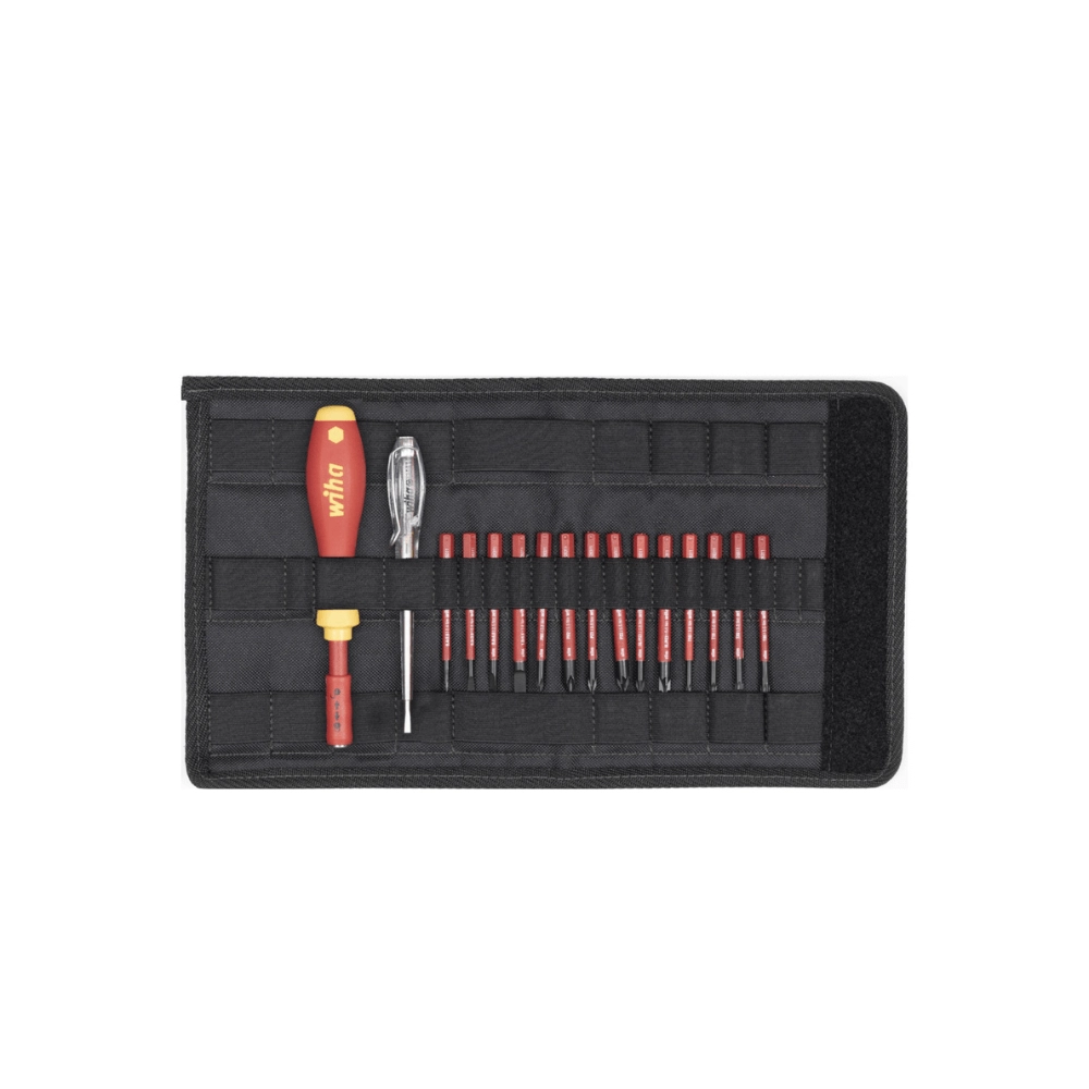 Set surubelnita si biti izolati la 1000V, WIHA slimVario, 17 piese, Wiha 36068