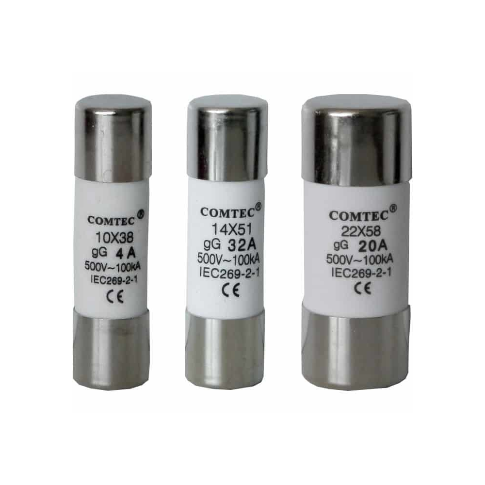 Siguranţă fuzibilă cilindrică 10x38, 10A, MF0006-20355, Comtec