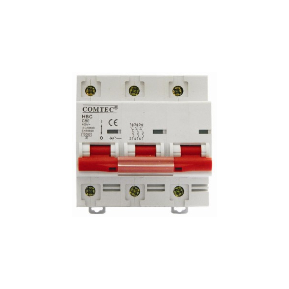 Siguranta automata, 80A, 10kA C, 3P, MF0001-15615, Comtec