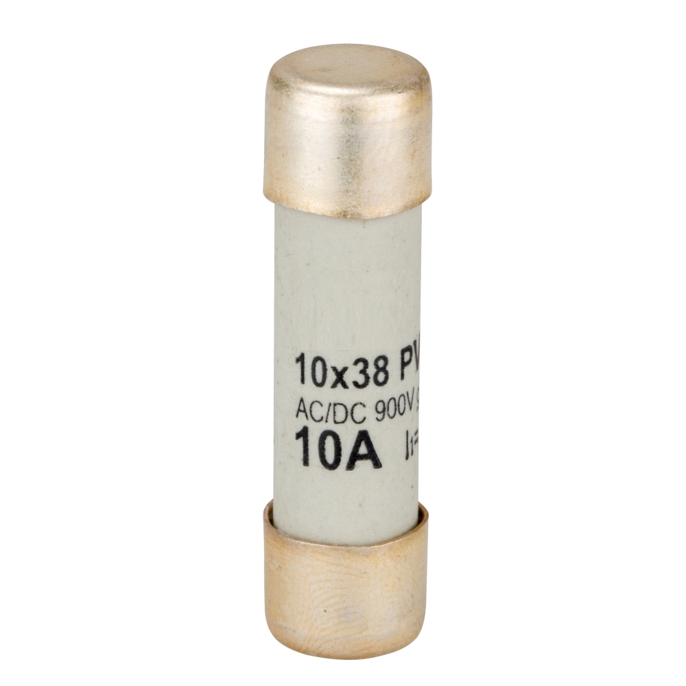 Siguranta fuzibila cilindrica fotovoltaic 10x38, 900VDC, 10A, gR, Schrack ISV10910--