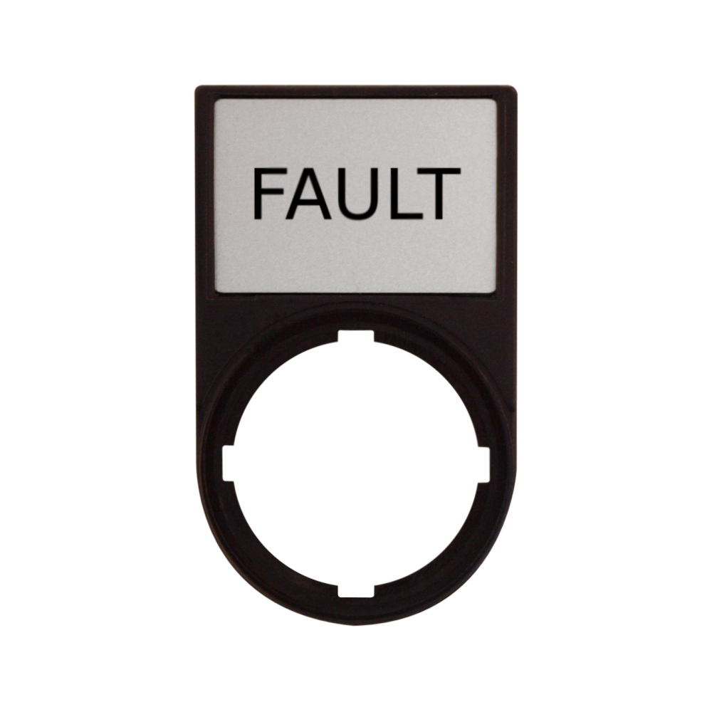 Suport cu placa 30x50mm cu inscriptia FAULT, Schrack MM216498--