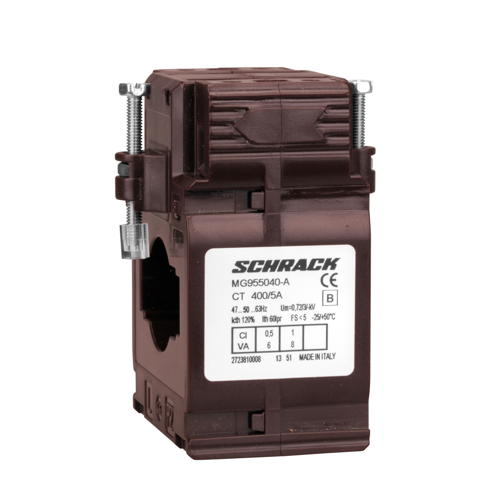 Transformator de curent 400/5A, 40x10, clasa 0.5, Schrack MG955040-A