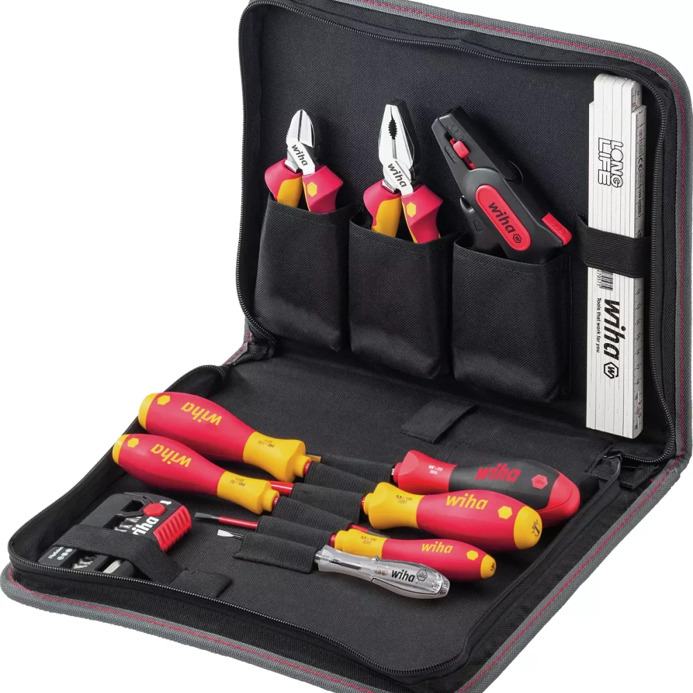 Trusă de scule electricieni, 1000V, 31 de piese, Wiha 41241