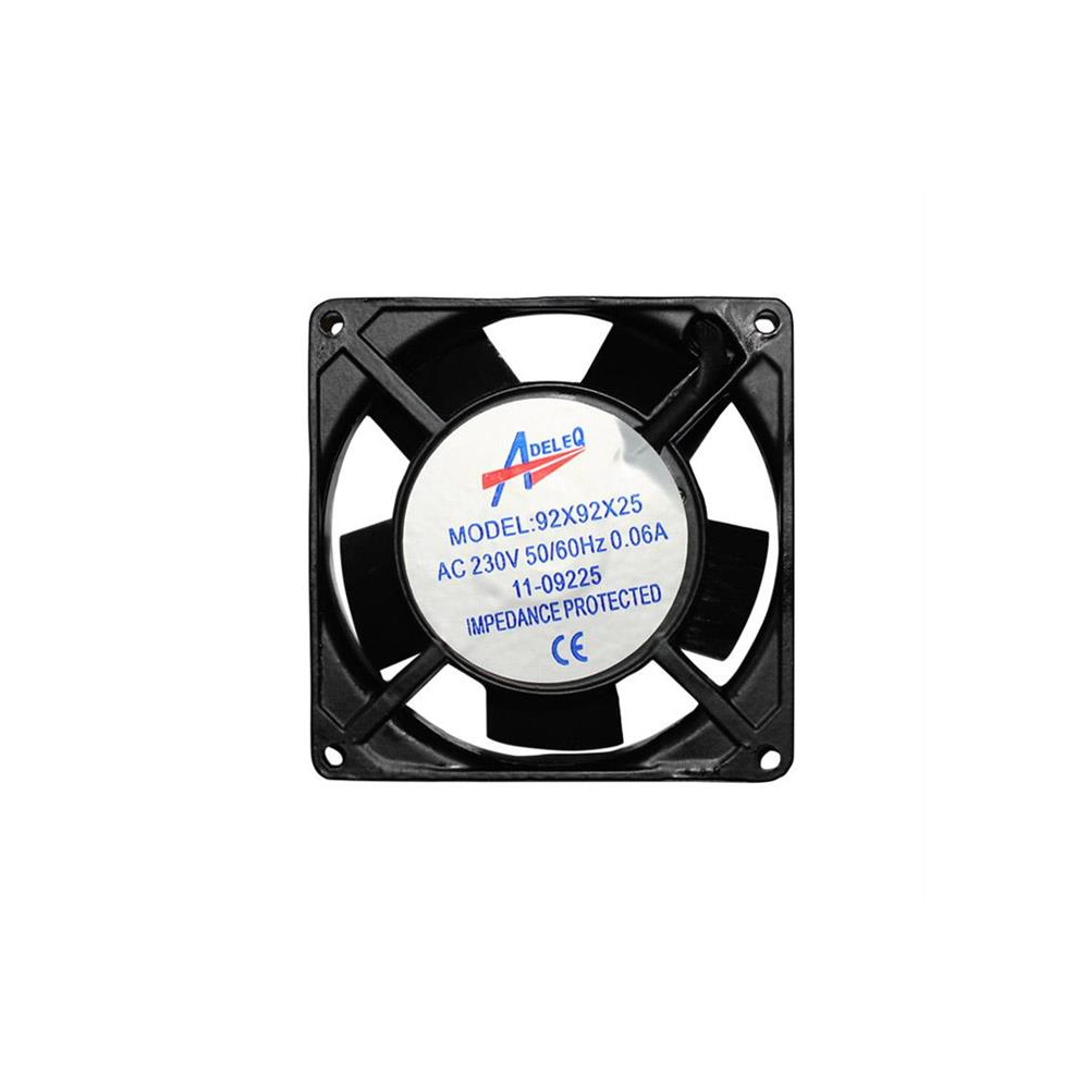 Ventilator simplu pentru tablou, plastic, 120x120x38mm, Adeleq, 02-432