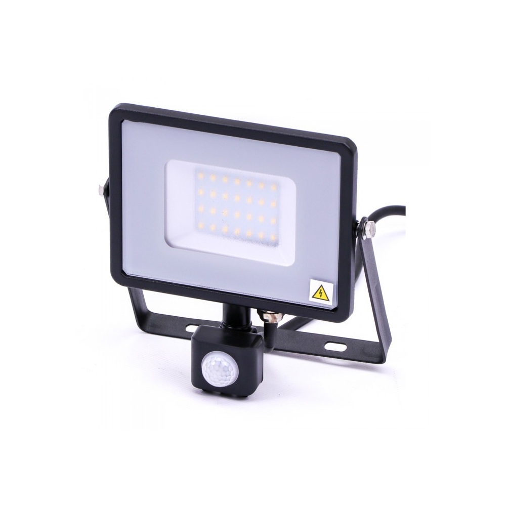 Proiector VT-30-S, 30W, 2400lm, 4000K, 230V, IP65, negru, senzor, LIVTS461--, Schrack