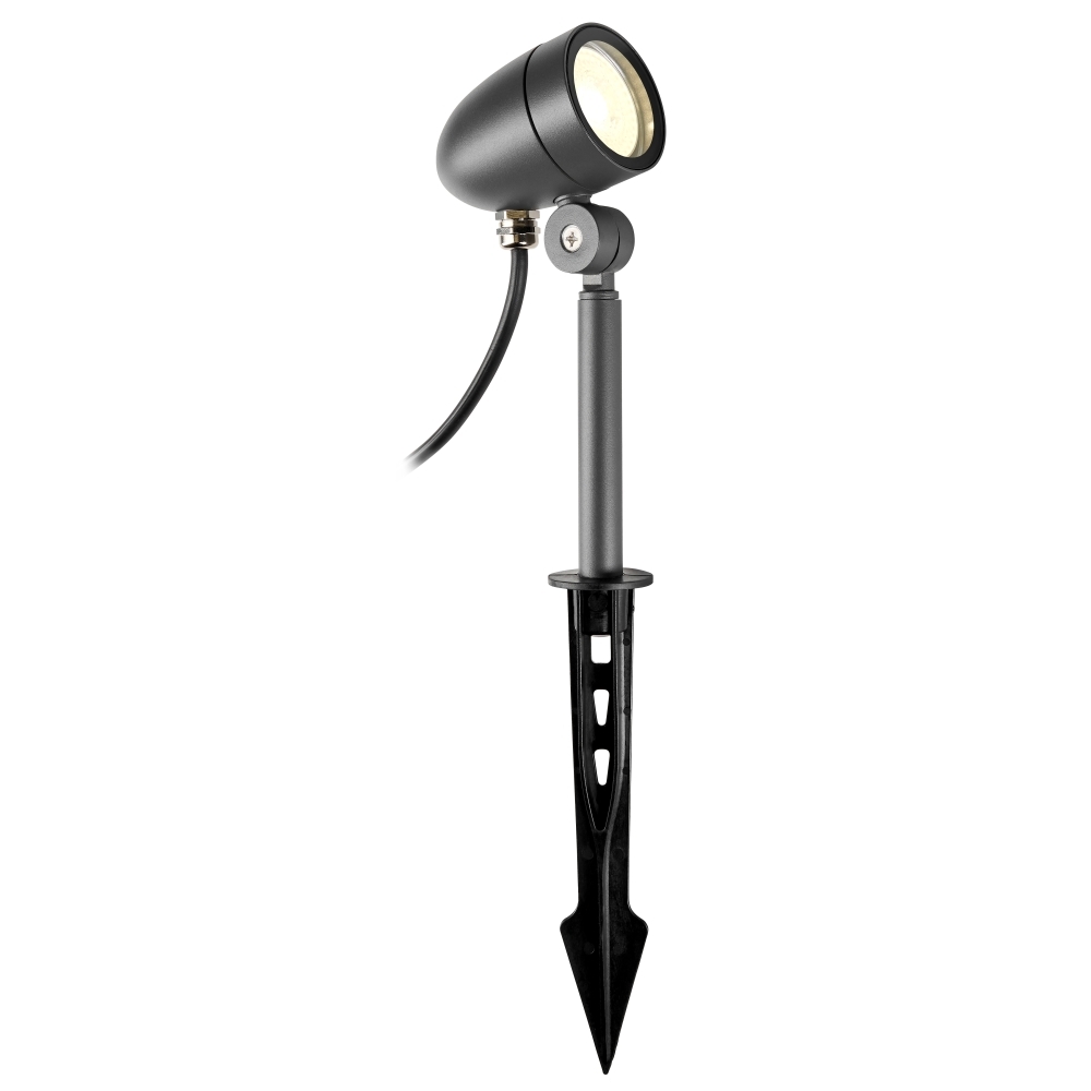 ZAMORA GU10, II, 230V, LED, IP54, antracit, Schrack LILX0013--